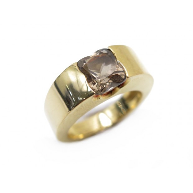  BAGUE MAUBOUSSIN QUARTZ FUME OR 18K T51 