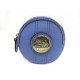 NEUF PORTE MONNAIE CELINE LOGO ROND EN CUIR BLEU WALLET CHANGE PURSE 250€