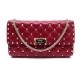 NEUF SAC A MAIN VALENTINO ROCKSTUD SPIKE NW2B0137NAP WOC ROUGE BANDOULIERE 1200€