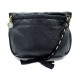 SAC A MAIN LANVIN AMALIA BANDOULIERE EN CUIR NOIR CROSSBODY HAND BAG PURSE 1190€