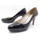 CHAUSSURES PRADA ESCARPINS 37.5 IT 38.5 FR EN CUIR VERNI NOIR + SAC SHOES 530€