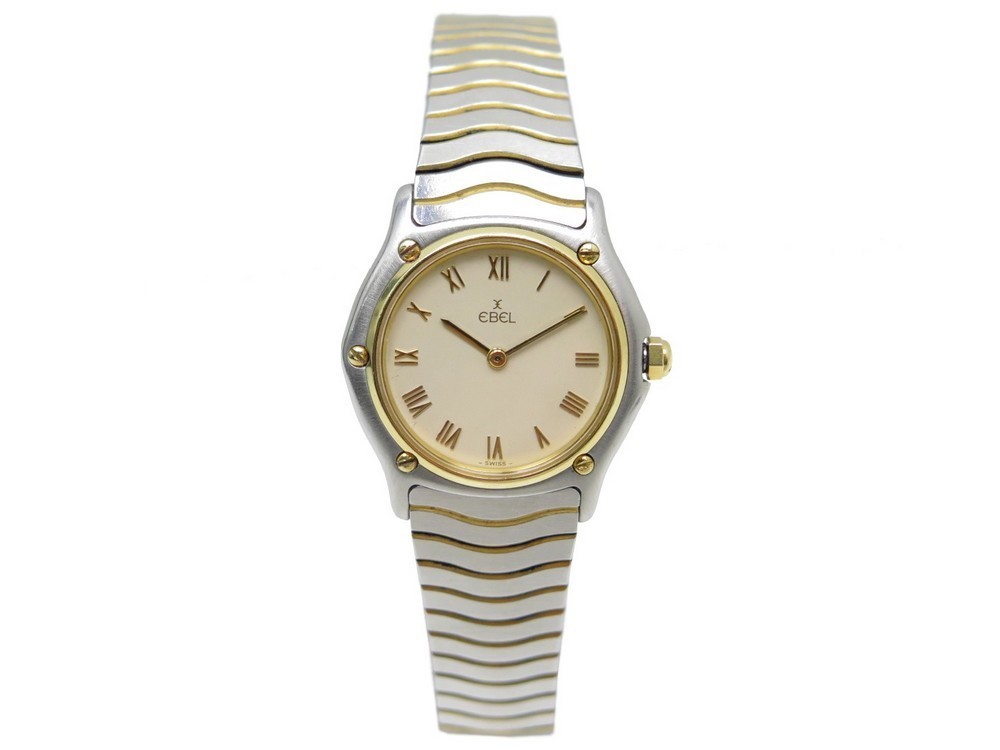 montre ebel wave 181908 27 mm quartz en or jaune