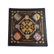 NEUF FOULARD HERMES LES TAMBOURS EN SOIE NOIRE CARRE 90 CM BLACK SILK SCARF 350€