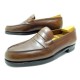 MOCASSINS JM WESTON 180 7.5C 42 CUIR MARRON GOLD + EMBAUCHOIRS 