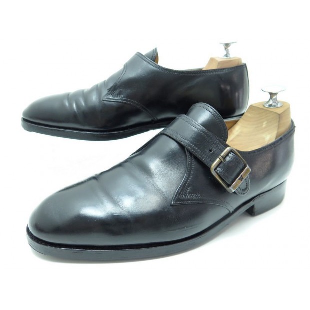 CHAUSSURES JM WESTON 531 DERBY A BOUCLE 6E 40 LARGE 40.5 EN CUIR NOIR SHOES 670€