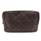 VINTAGE TROUSSE DE TOILETTE LOUIS VUITTON 27 MONOGRAM SAC POCHETTE A MAIN 505€