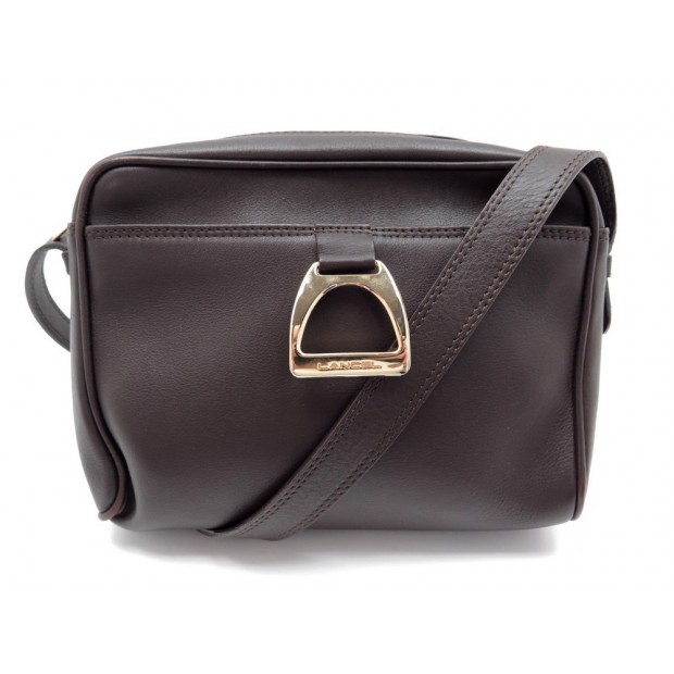 SAC A MAIN LANCEL CUIR MARRON 