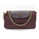 NEUF SAC A MAIN PRADA 22 CM BANDOULIERE EN TOILE & CUIR BORDEAUX BAG PURSE 1000€