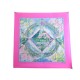 NEUF VINTAGE FOULARD HERMES GIVERNY SOIE ROSE CARRE 90 CM PINK SILK SCARF 350€