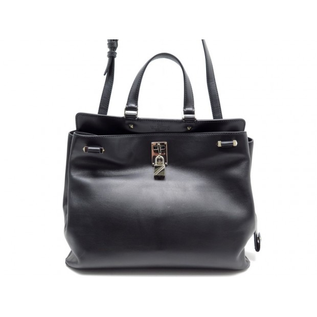 NEUF SAC A MAIN VALENTINO POIGNEE JOYLOCK PIPER BANDOULIERE NOIR HAND BAG 1920€