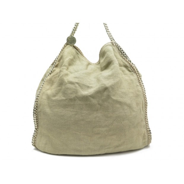 SAC A MAIN STELLA MC CARTNEY 495151 FALABELLA EN TOILE & METAL DORE 