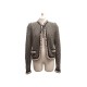 VESTE CHANEL P24245 TAILLE 38 M TWEED LAINE MARRON TAILLEUR WOOL JACKET 4200€