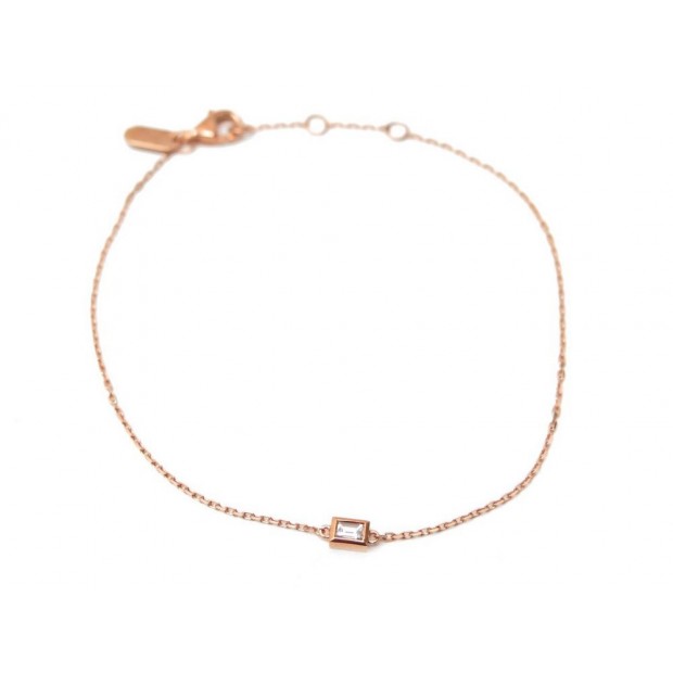 NEUF BRACELET BONPOINT MON PREMIER DIAMANT OR ROSE ET DIAMANT 