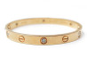 bracelet cartier love t 17 6 diamants 0.54 ct or