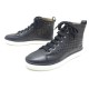 NEUF CHAUSSURES HERMES JIMMY BASKETS MONTANTES PERFOREES 40.5 CUIR SNEAKER 730€