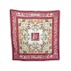 FOULARD HERMES EARLY AMERICA EN SOIE ROUGE CARRE 90 CM SILK SCARF RED 350€