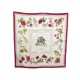 FOULARD HERMES QUAI AUX FLEURS 1ERE EDITION 1952 EN SOIE ROUGE CARRE SCARF 350€