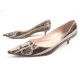 NEUF CHAUSSURES JIMMY CHOO JADE EN SERPENT ESCARPINS 36.5 IT 37.5 FR SHOES 590€