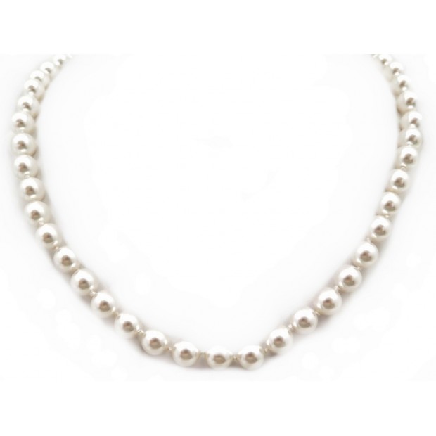 NEUF COLLIER CHANEL 2017 EN PERLES NACREES ECRU 38.5GR PEARLS NECKLACE 550€