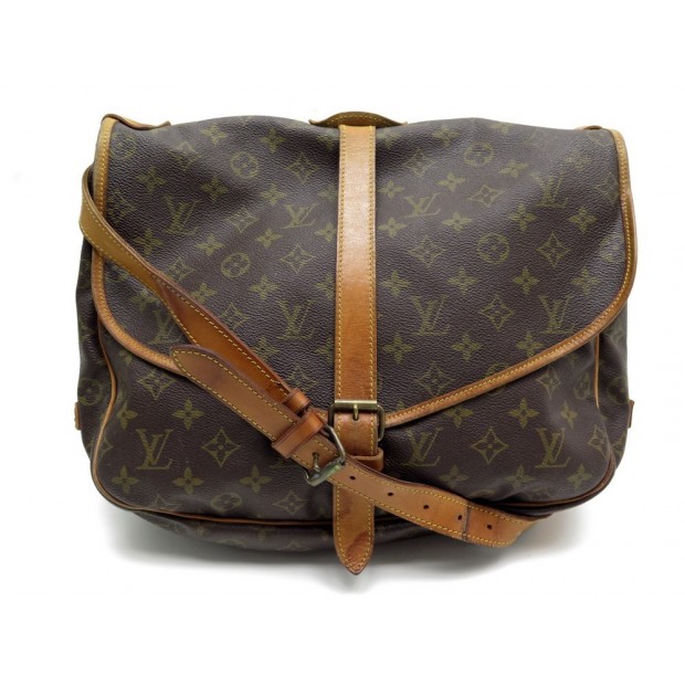 VINTAGE SAC A MAIN LOUIS VUITTON SAUMUR GM 35 MONOGRAM SACOCHE BANDOULIERE 1460€