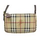 NEUF SAC A MAIN BURBERRY POCHETTE MOTIF TARTAN CHECK EN CUIR & TOILE CLUTCH 620€