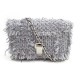 NEUF SAC A MAIN PROENZA SCHOULER BANDOULIERE EN TISSU & CUIR GRIS PURSE 660€