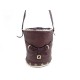 SAC A MAIN FENDI 8BT094 SEAU EN CUIR MARRON MOUTON RETOURNE HAND BAG PURSE 1100€